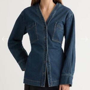MODERN CITIZEN Emmett Structured-Sleeve Denim Jacket Top